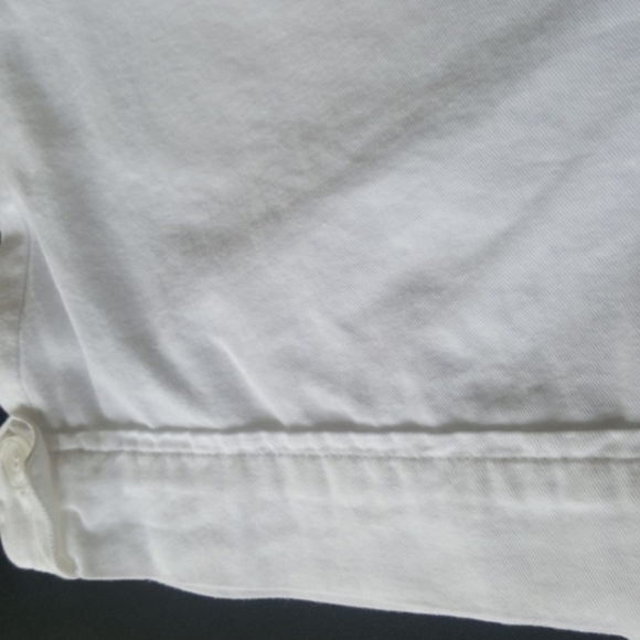 PEPPERMINT BAY ♡ Super-Sweet Vintage White Button Cuff Cotton Casual Shorts S - Picture 5 of 12